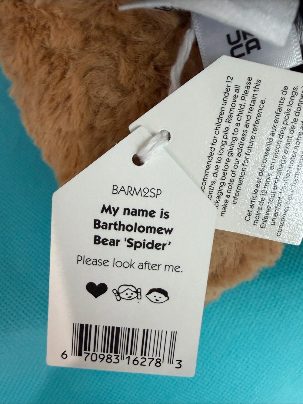 AUTHENTIC‼️ NWT Jellycat Bartholomew Bear 'Spider' Halloween -FAST SHIPPING - Picture 9 of 9
